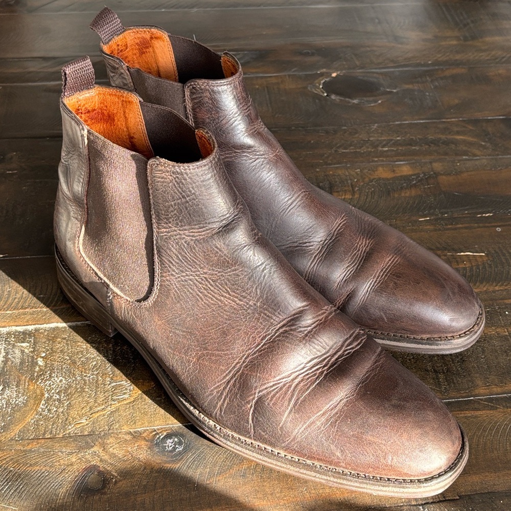 Stockholm Men's Brown Leather Boots 43